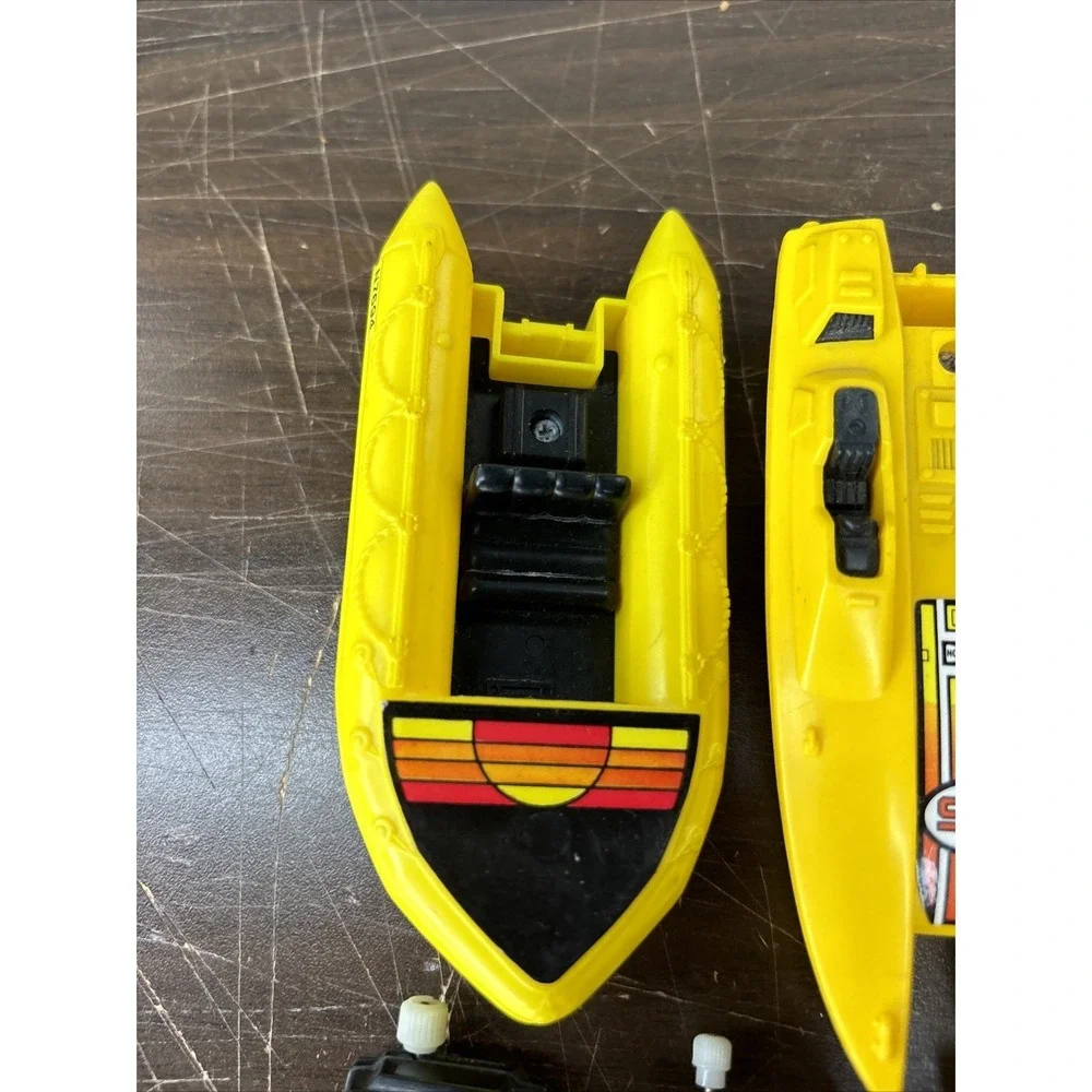 1978 Tomy Motor Boat Wind Up Lot 3 Boats 4 Motors‎ Parts Only Mercury Turbo Jet